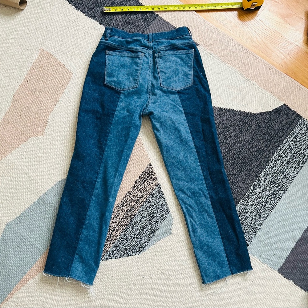 DL1961 Patti Straight vintage high rise ankle two tone jeans - Picture 4 of 6